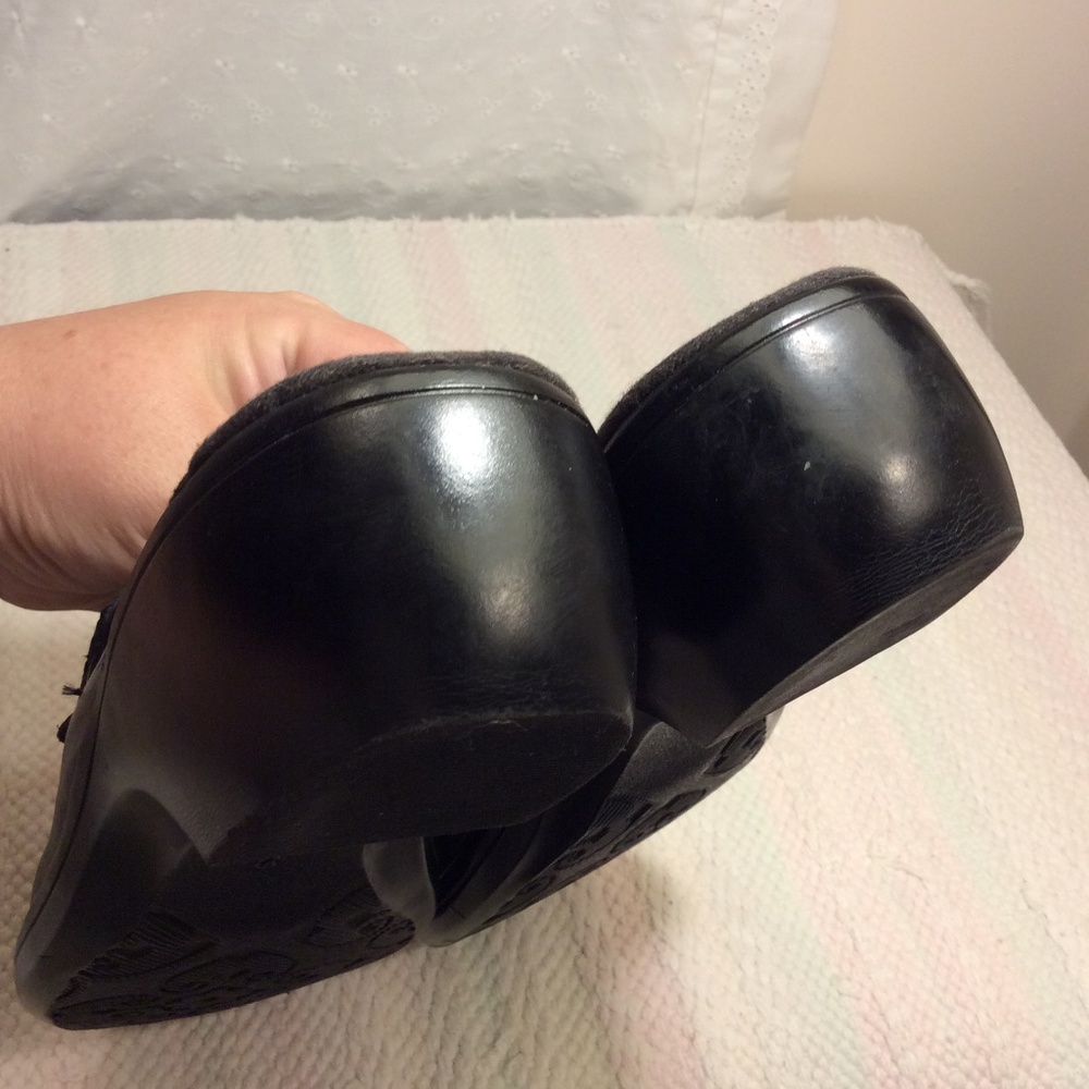 Women’s New Black Clark’s Leather Upper Clogs - Picture 8 of 8